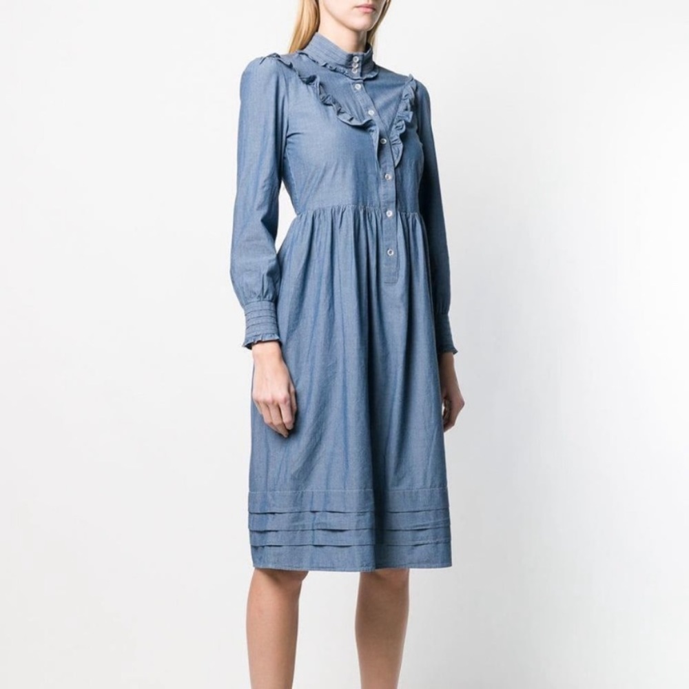 A.P.C. Nicks Indigo Shirt Dress